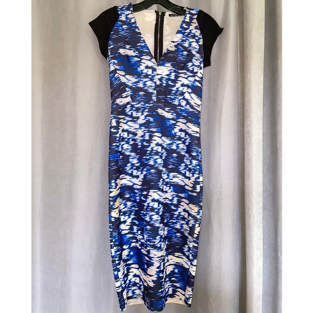 Zara Blue Water-Color Dress